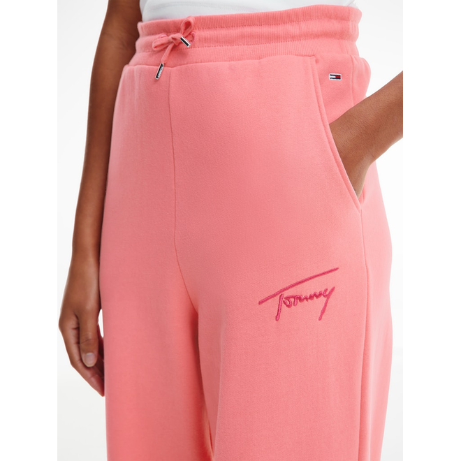 TOMMY HILFIGER DAMSKIE SPODNIE DRESOWE TJW TOMMY SIGNATURE SWEATPANT PINK DW0DW11886 TIJ