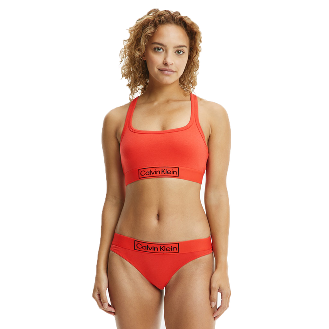 CALVIN KLEIN DAMSKI BIUSTONOSZ STANIK SPORTOWY UNLINED BRALETTE RED 000QF6768E XM9