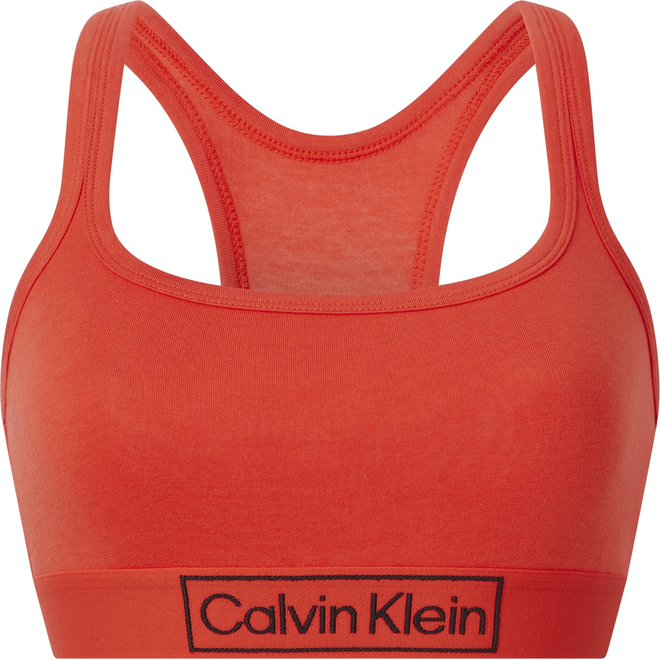 CALVIN KLEIN DAMSKI BIUSTONOSZ STANIK SPORTOWY UNLINED BRALETTE RED 000QF6768E XM9