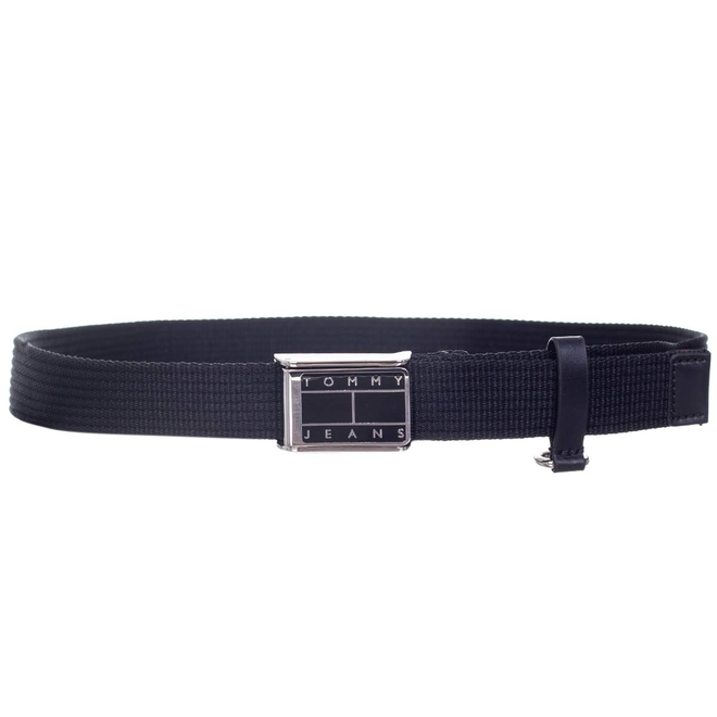 TOMMY HILFIGER DAMSKI PASEK DO SPODNI TJW NEW WEBBING BELT 2.5 BLACK AW0AW11651 BDS