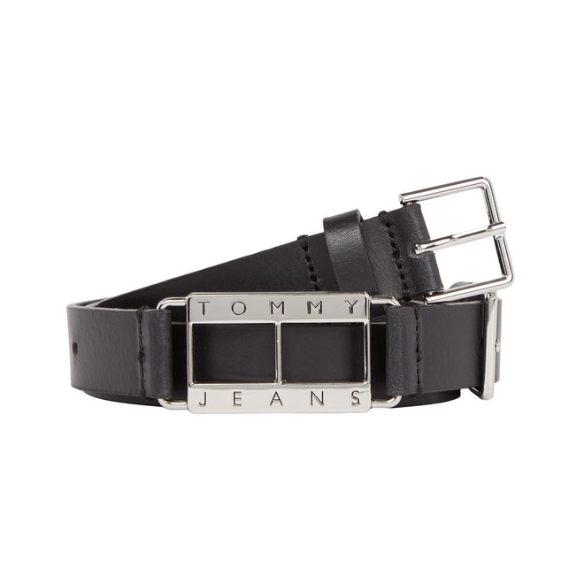TOMMY HILFIGER PASEK DAMSKI TJW HERITAGE LOCK LTHR BELT 2.5 BLACK AW0AW11865 BDS