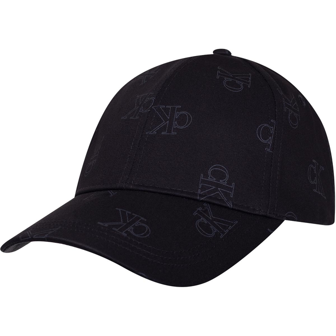 CALVIN KLEIN CZAPKA Z DASZKIEM SPORT ESSENTIALS CAP AOP CZARNA K50K510175 0GJ