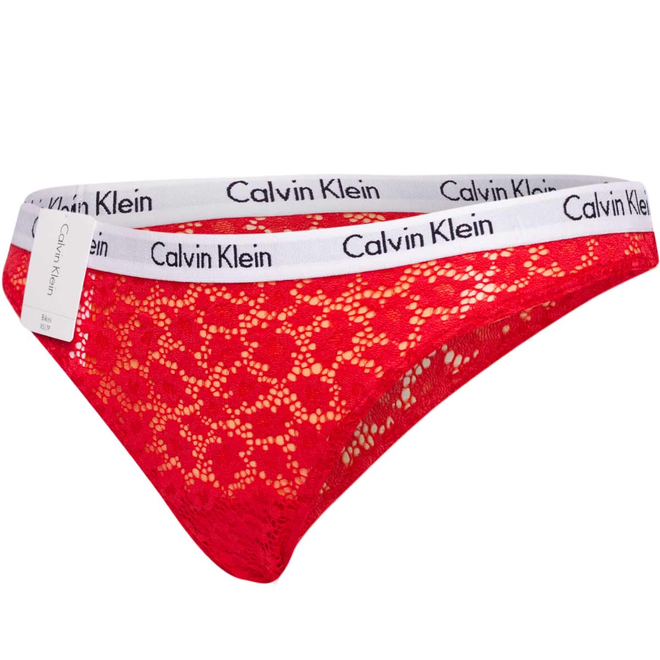 CALVIN KLEIN MAJTKI DAMSKIE BIKINI CZERWONE 000QD3860E 5FJ