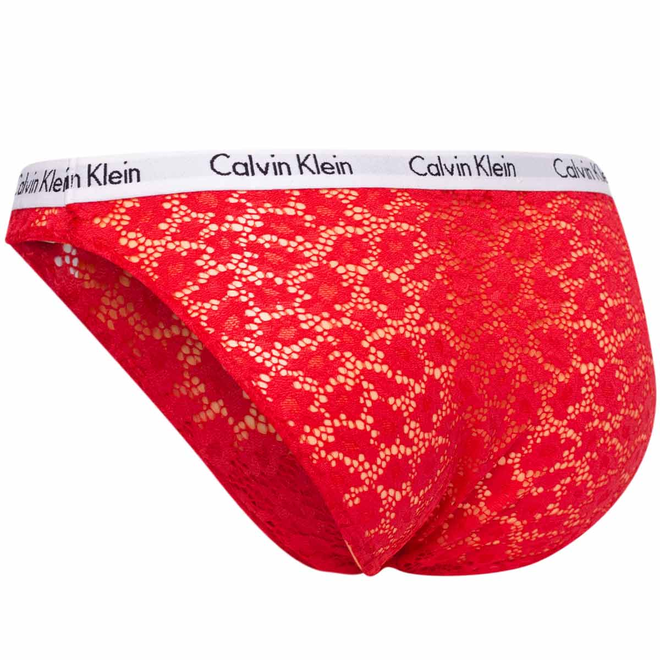 CALVIN KLEIN MAJTKI DAMSKIE BIKINI CZERWONE 000QD3860E 5FJ