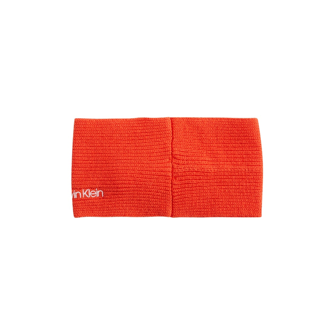 CALVIN KLEIN OPASKA NA GŁOWĘ ESSENTIAL KNIT HEADBAND GRAPEFRUIT K60K608656 SNX