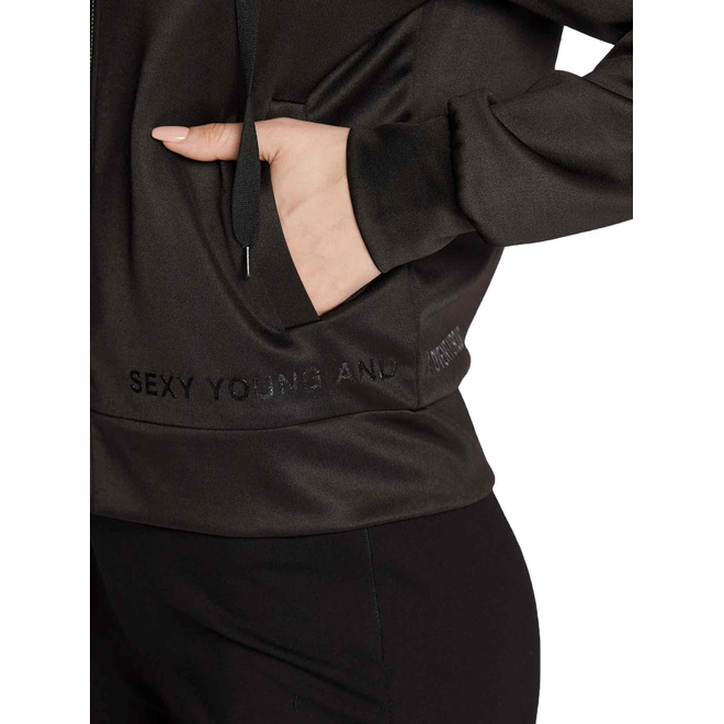 GUESS DAMSKA BLUZA MARTHE SWEATSHIRT CZARNA W2BQ15KB7K2 JBLK