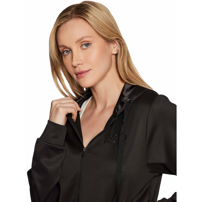 GUESS DAMSKA BLUZA MARTHE SWEATSHIRT CZARNA W2BQ15KB7K2 JBLK