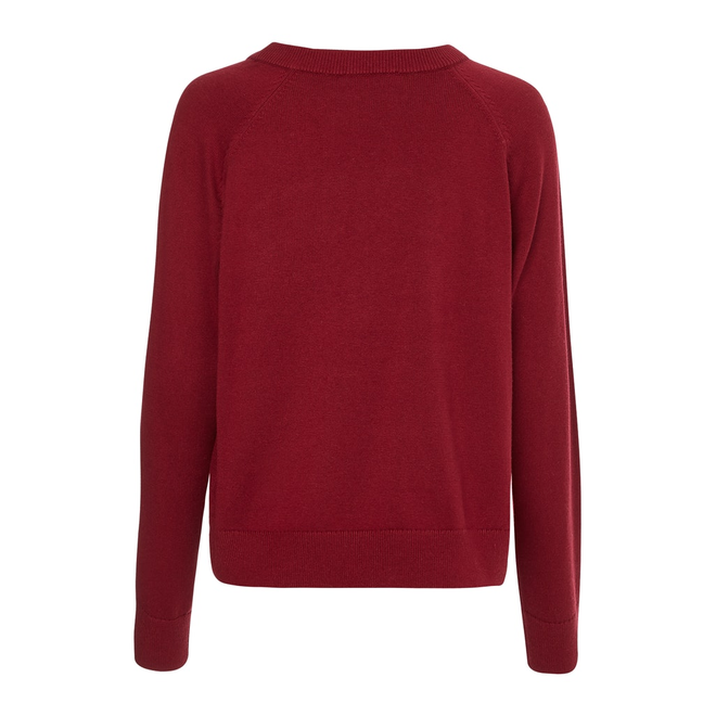 TOMMY HILFIGER DAMSKI SWETER HERITAGE VARSITY C-NK SWEATER CLARET WW0WW36700 XJS