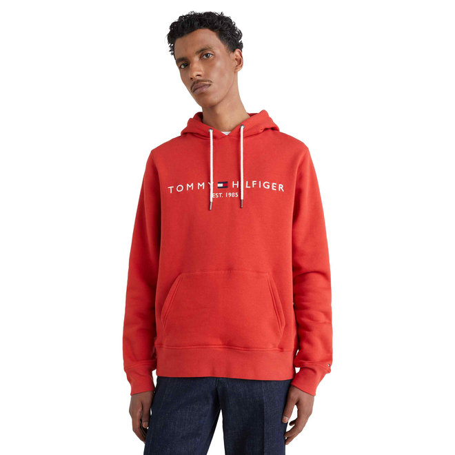 TOMMY HILFIGER OCIEPLANA BLUZA MĘSKA TOMMY LOGO HOODY RED MW0MW11599 XNJ