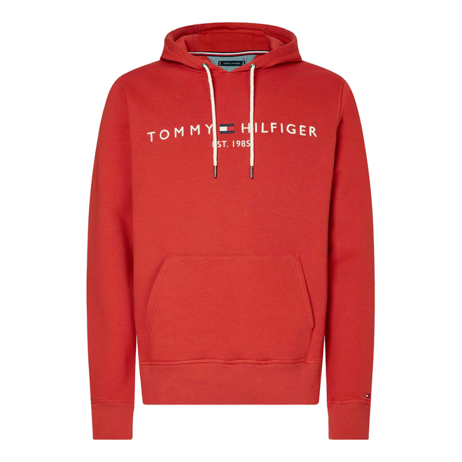 TOMMY HILFIGER OCIEPLANA BLUZA MĘSKA TOMMY LOGO HOODY RED MW0MW11599 XNJ