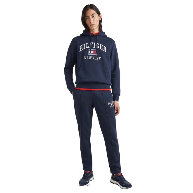TOMMY HILFIGER BLUZA MĘSKA MODERN VARSITY HOODY GRANATOWA MW0MW28173 DW5