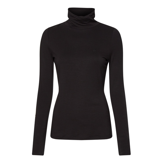 TOMMY HILFIGER DAMSKI GOLF SLIM SOFT TENCEL ROLL NECK TOP CZARNY WW0WW36138 BDS