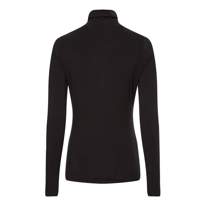 TOMMY HILFIGER DAMSKI GOLF SLIM SOFT TENCEL ROLL NECK TOP CZARNY WW0WW36138 BDS