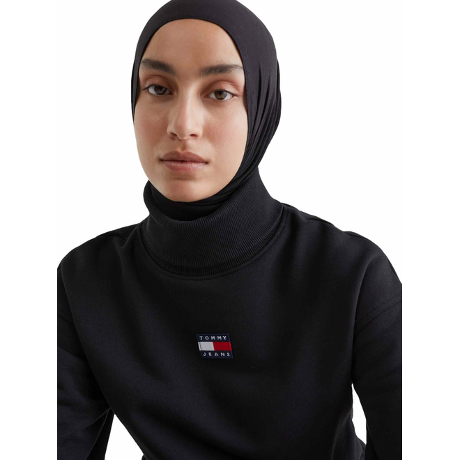 TOMMY HILFIGER DAMSKI GOLF TJW BXY BADGE TURTLENECK CZARNY DW0DW14338 BDS