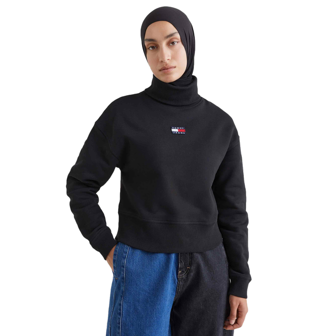 TOMMY HILFIGER DAMSKI GOLF TJW BXY BADGE TURTLENECK CZARNY DW0DW14338 BDS