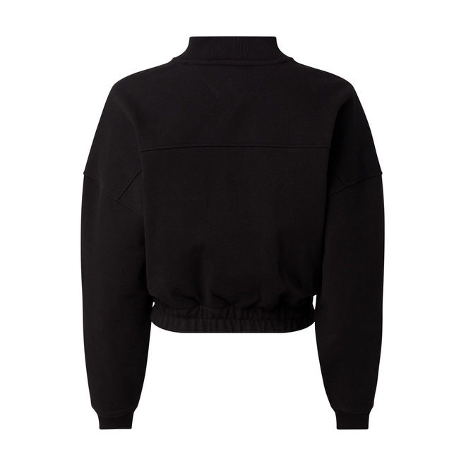 TOMMY HILFIGER DAMSKI GOLF TJW BXY CROP SIGNATURE MOCK NECK CZARNY DW0DW14328 BDS