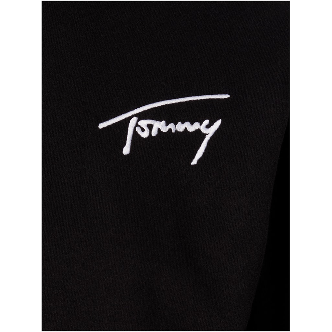 TOMMY HILFIGER DAMSKI GOLF TJW BXY CROP SIGNATURE MOCK NECK CZARNY DW0DW14328 BDS