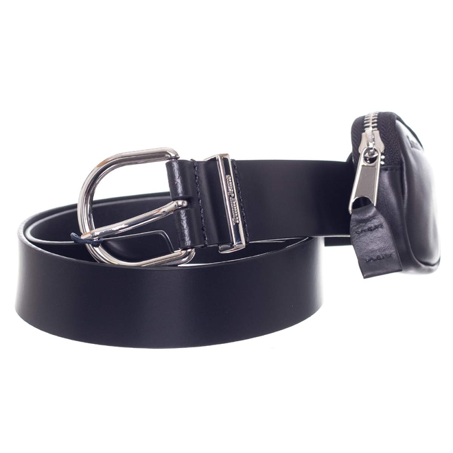 TOMMY HILFIGER DAMSKI PASEK DO SPODNI TJW ELEVATED FASHION LEATHER 3,5 CZARNY AW0AW14074 0GJ