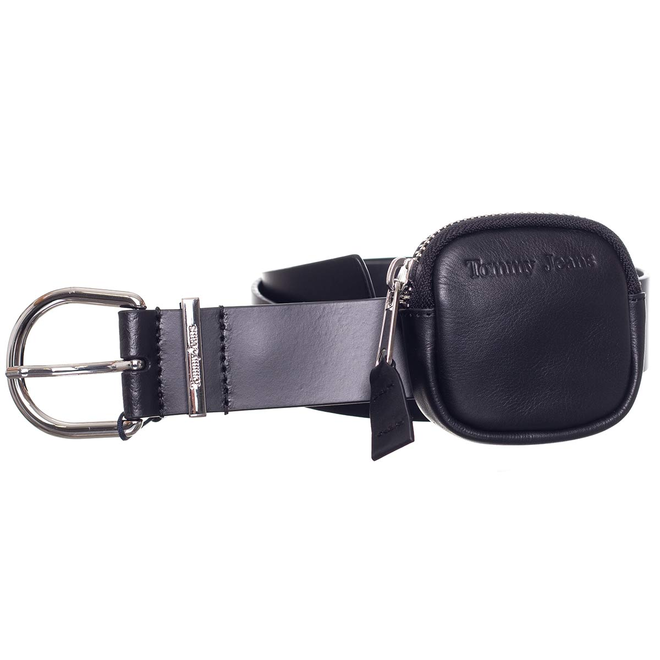 TOMMY HILFIGER DAMSKI PASEK DO SPODNI TJW ELEVATED FASHION LEATHER 3,5 CZARNY AW0AW14074 0GJ