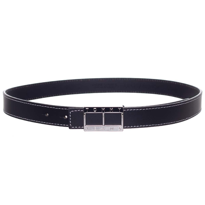 TOMMY HILFIGER DAMSKI PASEK DO SPODNI TJW HERITAGE LOCK LEATHER 2.5 CZARNY AW0AW14073 0GJ