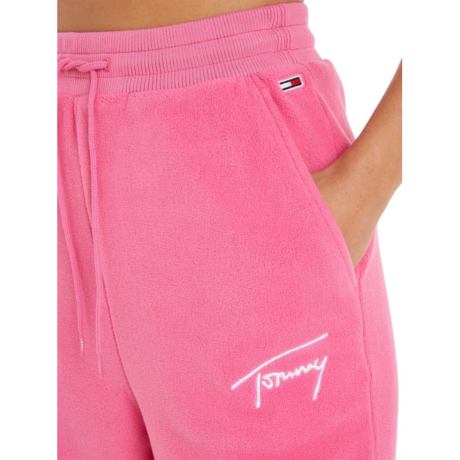 TOMMY HILFIGER DAMSKIE SPODNIE DRESOWE POLAROWE TJW SIGNATURE FLEECE SWEATPANT RÓŻOWE DW0DW14435 TO5