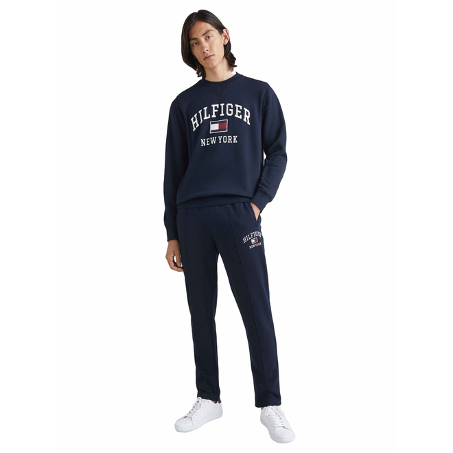 TOMMY HILFIGER OCIEPLANA BLUZA MĘSKA MODERN VARSITY SWEATSHIRT GRANATOWA MW0MW28755 DW5
