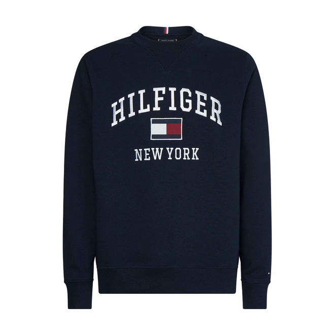 TOMMY HILFIGER OCIEPLANA BLUZA MĘSKA MODERN VARSITY SWEATSHIRT GRANATOWA MW0MW28755 DW5