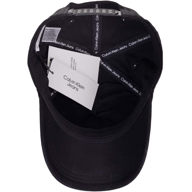 CALVIN KLEIN CZAPKA Z DASZKIEM ESSENTIAL CAP CZARNA K50K510182 BDS