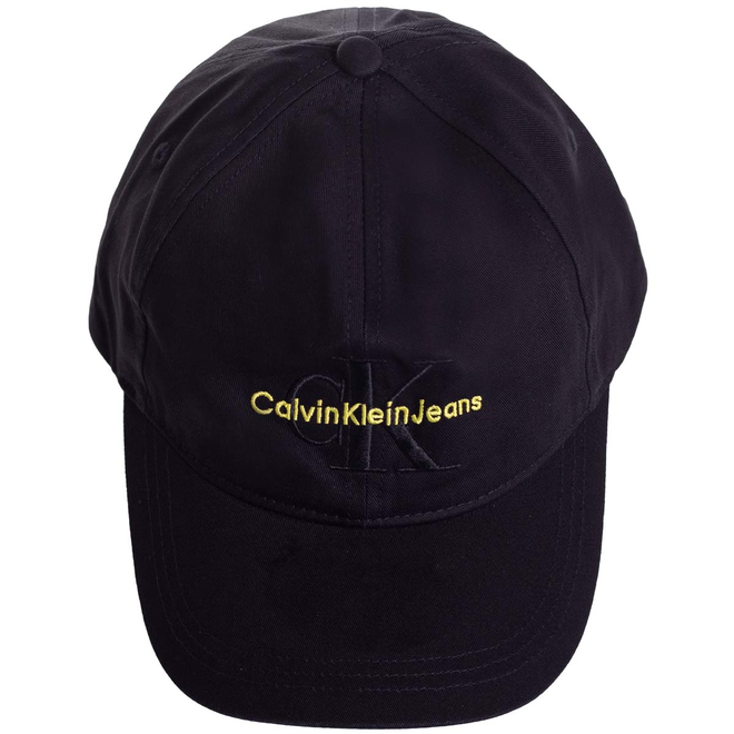 CALVIN KLEIN CZAPKA Z DASZKIEM MONOGRAM CAP CZARNA K60K606624 0GN