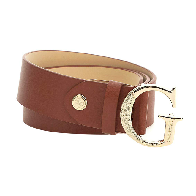 GUESS PASEK DAMSKI GINEVRA ADJ &amp; NOT REV PNT BLT BRĄZOWY BW7749VIN35 WKY