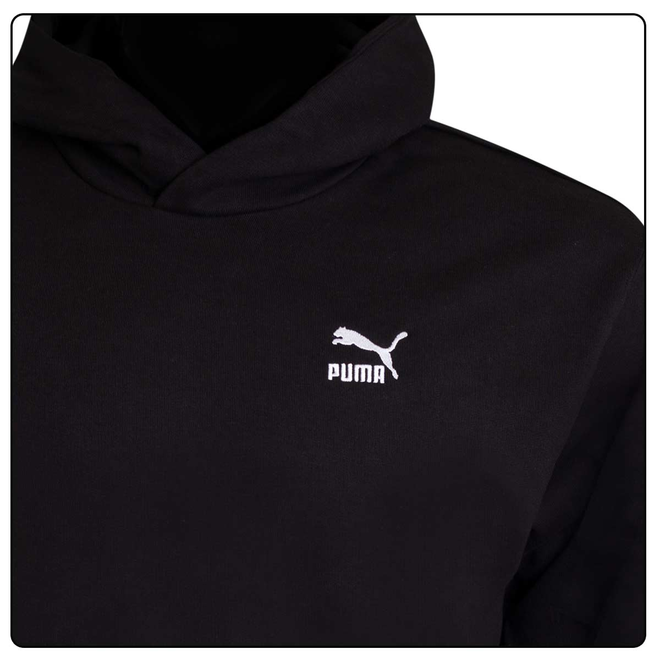PUMA BLUZA MĘSKA Z KAPTUREM CLASSICS RELAXED HOODIE TR CZARNA 535601 01