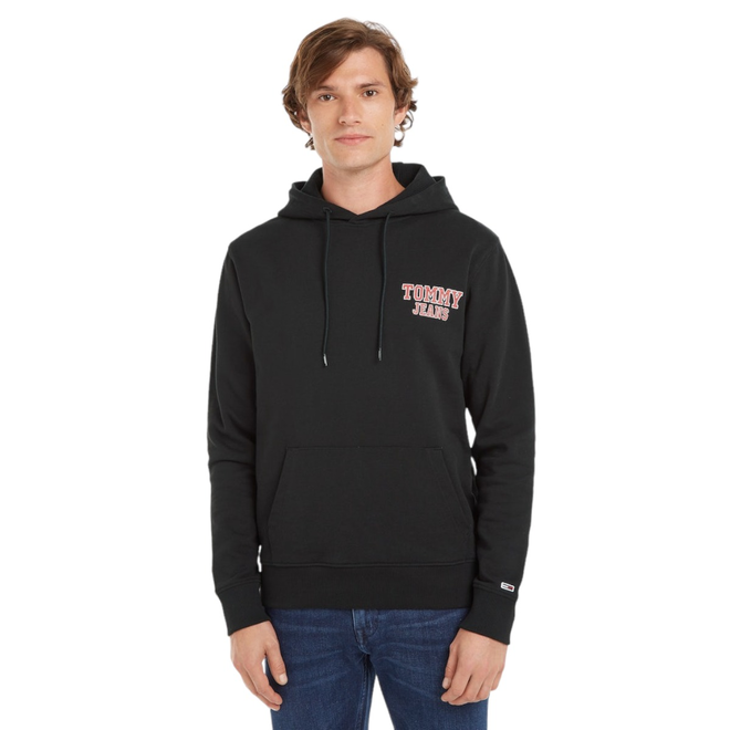 TOMMY HILFIGER BLUZA MĘSKA Z KAPTUREM TJM REGULAR ENTRY GRAPHIC HOODIE CZARNA DM0DM16365 BDS