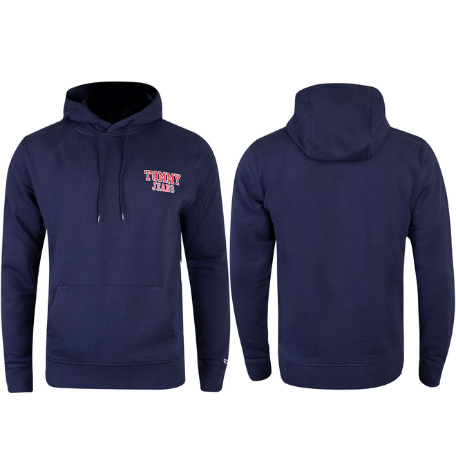 TOMMY HILFIGER BLUZA MĘSKA Z KAPTUREM TJM REGULAR ENTRY GRAPHIC HOODIE GRANATOWA DM0DM16365 C87