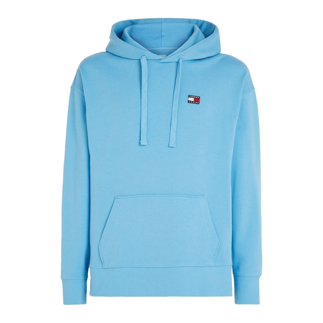 TOMMY HILFIGER BLUZA MĘSKA Z KAPTUREM TJM RLX XS BADGE HOODIE NIEBIESKA DM0DM16369 CY7