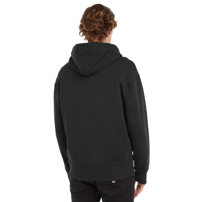 TOMMY HILFIGER BLUZA MĘSKA Z KAPTUREM TJM RLX XS BADGE ZIPTHRU CZARNA DM0DM16368 BDS