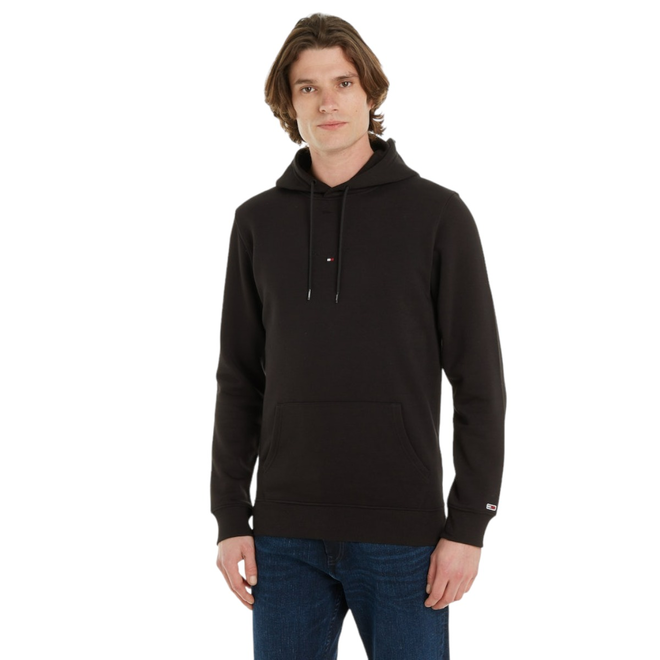 TOMMY HILFIGER BLUZA MĘSKA Z KAPTUREM TJM REG TONAL LINEAR LOGO HOODIE CZARNA DM0DM16800 BDS