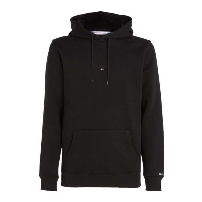 TOMMY HILFIGER BLUZA MĘSKA Z KAPTUREM TJM REG TONAL LINEAR LOGO HOODIE CZARNA DM0DM16800 BDS