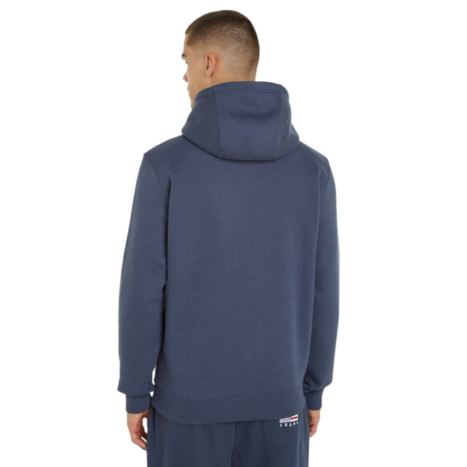 TOMMY HILFIGER BLUZA MĘSKA Z KAPTUREM TJM REG TONAL LINEAR LOGO HOODIE GRANATOWA DM0DM16800 C87