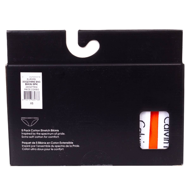 CALVIN KLEIN BIKINI DAMSKIE MAJTKI 5P WIELOKOLOROWE 000QD3586E BNG