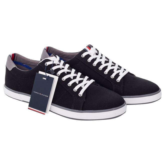 TOMMY HILFIGER BUTY MĘSKIE TRAMPKI HARLOW 1D BLACK FM0FM00596 990