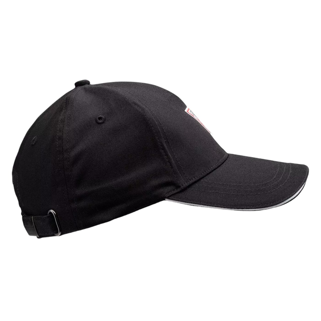 GUESS CZAPKA Z DASZKIEM TRIANGLE PATCH BASEBALL CZARNA M3YZ22WBN60 JBLK