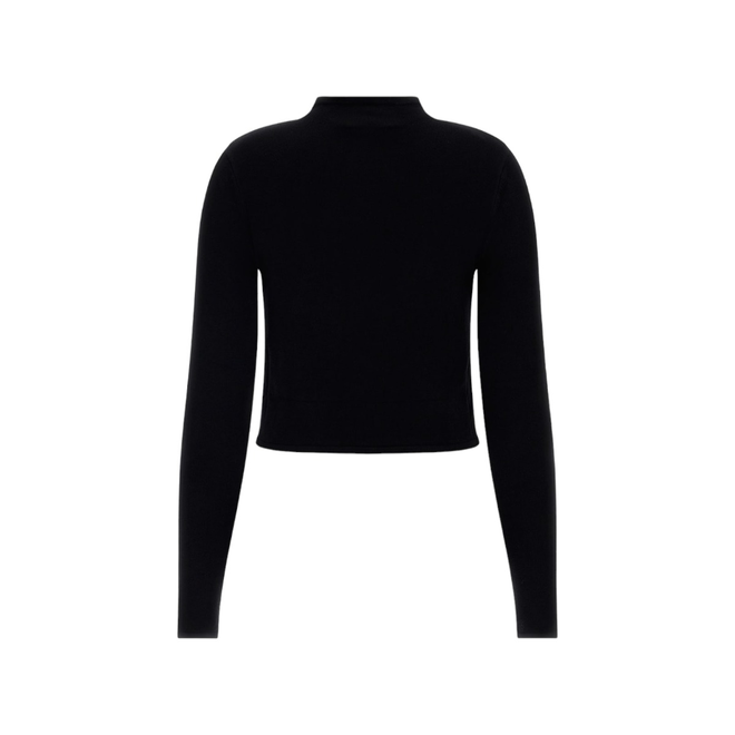 GUESS DAMSKI GOLF LS GUESS RHINESTONE CZARNY W3BR07Z2YK2 JBLK