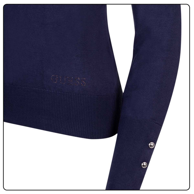 GUESS DAMSKI GOLF PAULE TN LS SWEATER GRANATOWY W2BR53Z2V62 G7P1