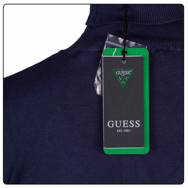 GUESS DAMSKI GOLF PAULE TN LS SWEATER GRANATOWY W2BR53Z2V62 G7P1