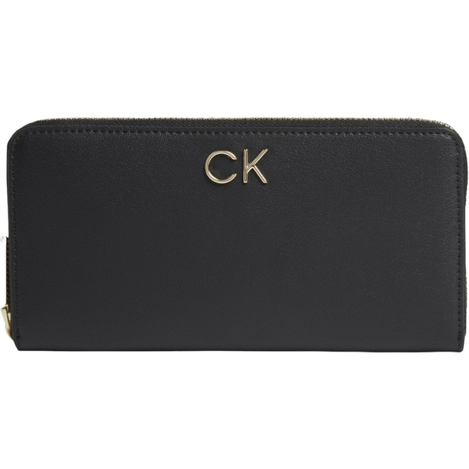 CALVIN KLEIN BEZPIECZNY PORTFEL DAMSKI RE-LOCK Z/A WALLET LG CZARNY K60K609699 BAX