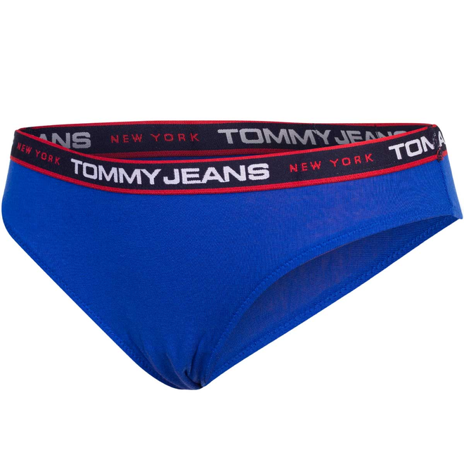 TOMMY HILFIGER BIKINI DAMSKIE MAJTKI 3P BIAŁE/NIEBIESKIE/KOBALTOWE UW0UW04710 0SQ