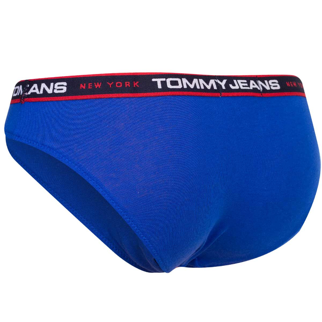 TOMMY HILFIGER BIKINI DAMSKIE MAJTKI 3P BIAŁE/NIEBIESKIE/KOBALTOWE UW0UW04710 0SQ