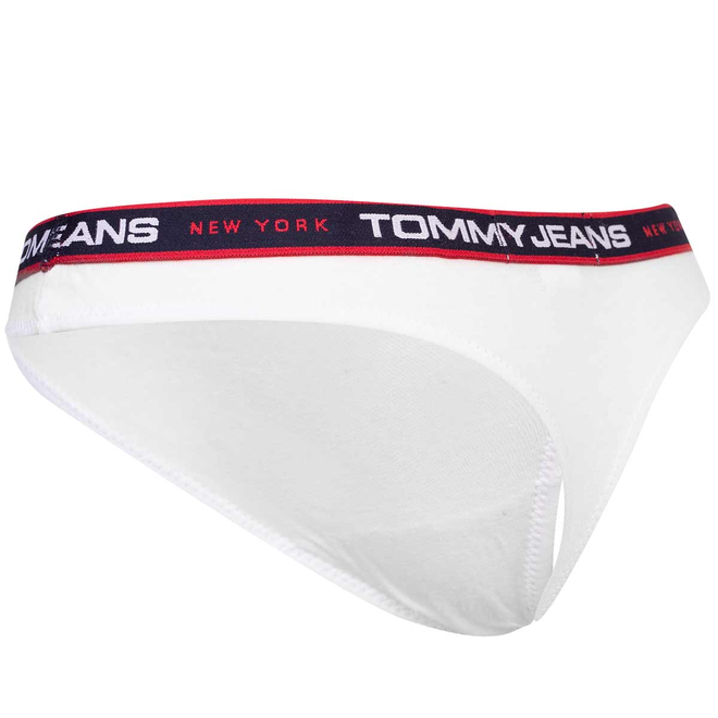 TOMMY HILFIGER STRINGI DAMSKIE MAJTKI 3P THONG CZARNE/BIAŁE/CZERWONE UW0UW04709 0WE
