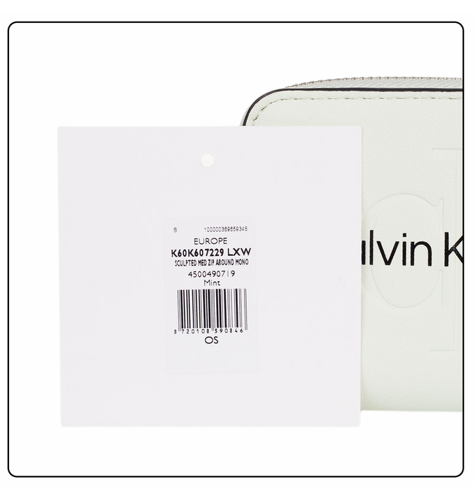 CALVIN KLEIN PORTFEL DAMSKI MAŁY SCULPTED MED ZIP AROUND