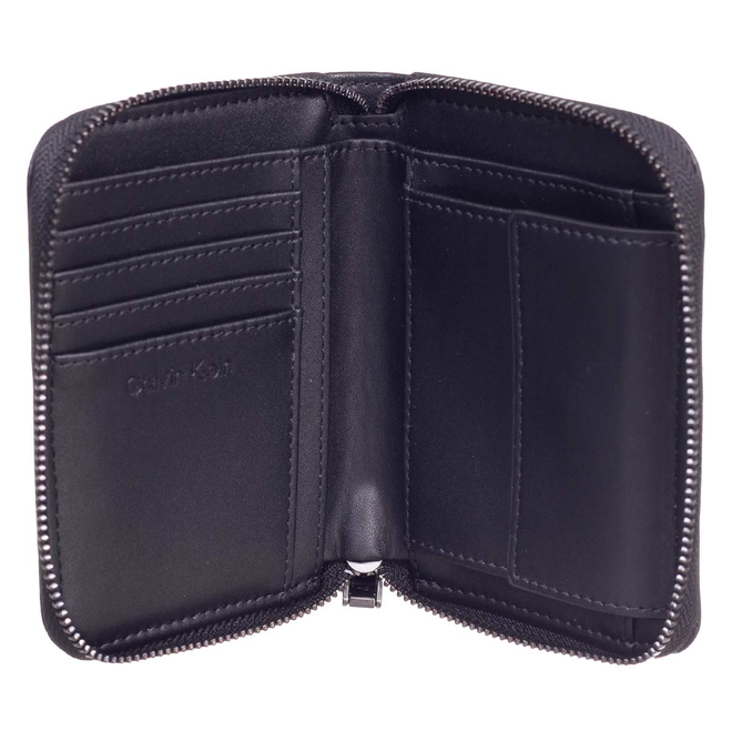 CALVIN KLEIN GIFTBOX BEZPIECZNY PORTFEL DAMSKI RE-LOCK + BRELOK CK QUILT WALLET MD CZARNY K60K611329 BAX